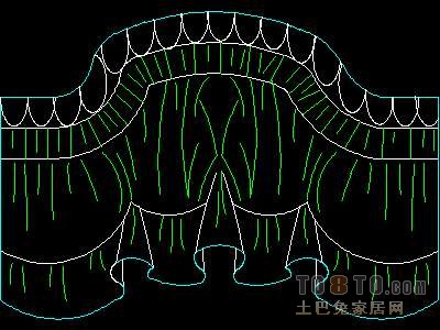 窗图块003-窗帘54个