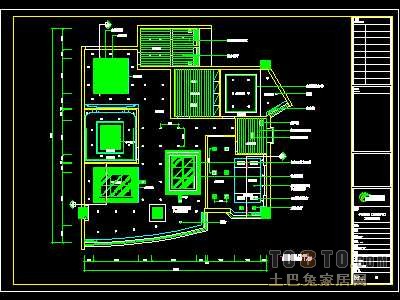 贸易公司、企业形象顾问公司装修施工图纸、详图各2套
