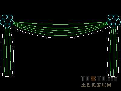 窗图块003-窗帘54个