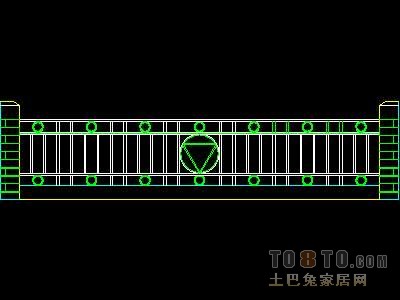 西式栏杆、现代式栏杆、铁艺栏杆图块60个