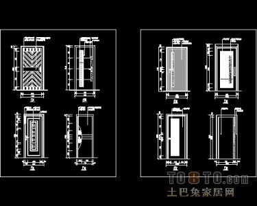 装饰门设计施工详图41个免费下载