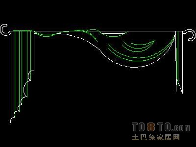 窗图块003-窗帘54个