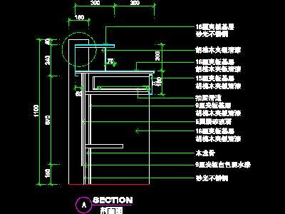 办公室接待台、办公类实例cad详图素材18--CA...