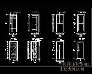 装饰门设计施工详图41个免费下载