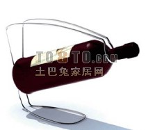 铁艺酒架3d模型下载