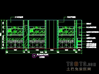 眼镜店、音像店、体育用品店实套装修施工图纸、详图1...