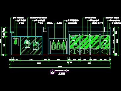 体育用品店、眼镜店、音像店实例装修施工图纸、cad...