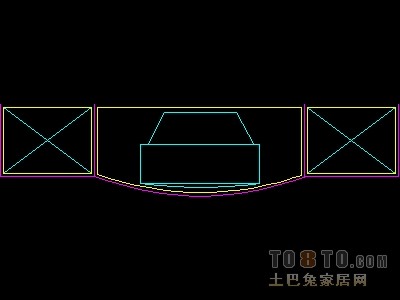 家具图块-电视柜图块5个