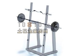 杠铃支架2-体育用品素材3d模型下载