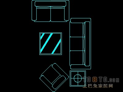 家具图块-沙发平面图块64个