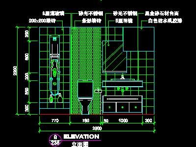 复式实例、实用本色场景cad详图素材2008090...