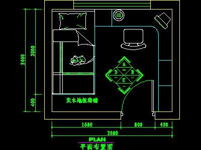 儿童房CAD实例详图素材15--CAD空间素材