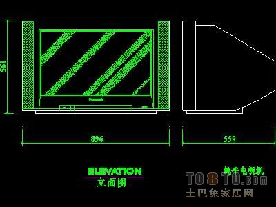 家用电器图块001-电视机图块、视听设备图块、影院...