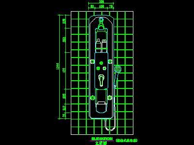 洁具cad图块素材85--CAD空间素材