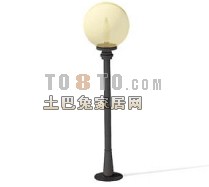 广场灯3d模型下载