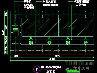 宾馆实套、公共卫生间详图详图