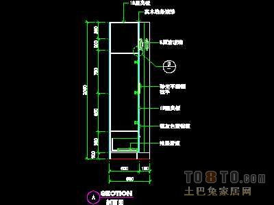 美容美发-接待台、工作台装修施工图纸、详图18套