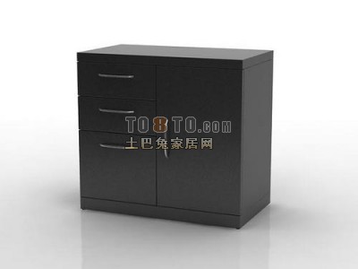 矮柜子3d模型下载