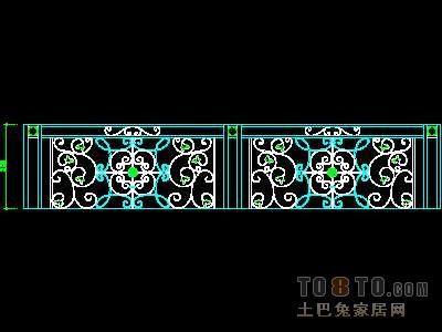 西式栏杆、现代式栏杆、铁艺栏杆图块60个