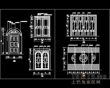 装饰门设计施工详图41个免费下载