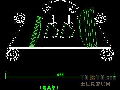 厨房水槽、厨具、器皿图块52个