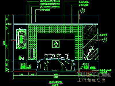 床屏详图、床图块、床屏图块106个
