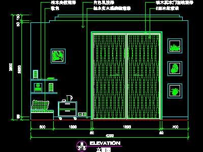 3例复式实例、现代简约场景cad详图素材20080...
