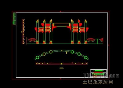 古建牌坊入口