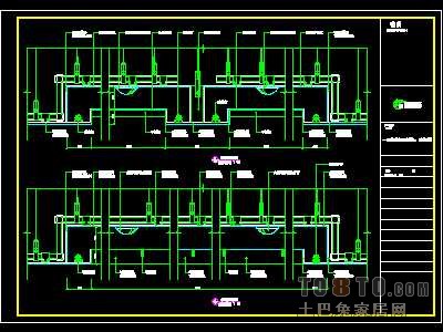 洗浴中心装修施工图纸、详图1套