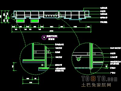 电器店、通讯店实套、道具实套装修施工图纸、详图9套