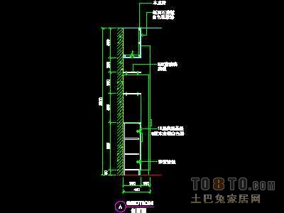 美容美发-接待台、工作台装修施工图纸、详图18套