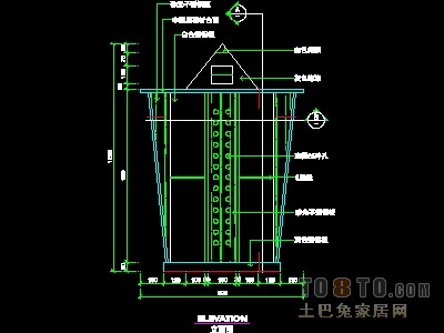 填单台、柱子、营业厅门面实套装修施工图纸、详图15...