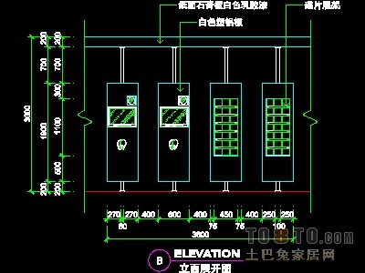 眼镜店、音像店、体育用品店实套装修施工图纸、详图1...