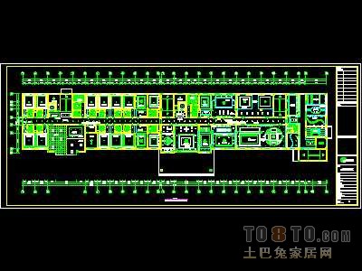 五星级宾馆装修施工图纸、详图1套