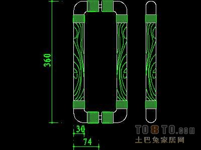 门图块006-门拉手、门锁、门饰117个