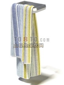 毛巾及毛巾架3d模型下载