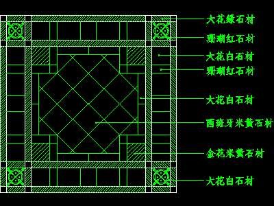 中式铺地、花街铺地、石材拼花CAD图块55--CA...