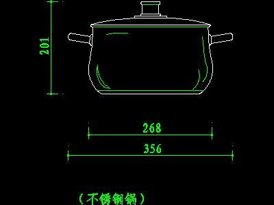 厨房水槽、厨具、器皿CAD图块13--CAD空间素...