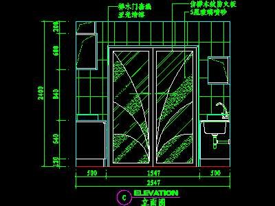 厨房实例CAD祥图50--CAD空间素材