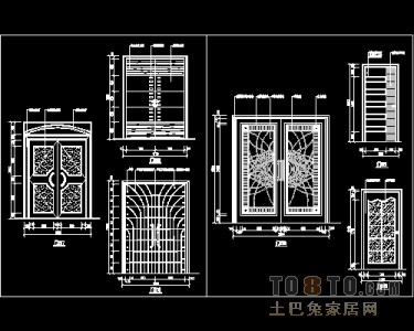 装饰门设计施工详图41个免费下载
