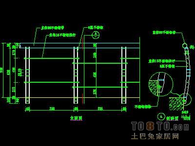西式栏杆、现代式栏杆、铁艺栏杆图块60个