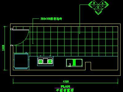 厨房实例CAD祥图5--CAD空间素材