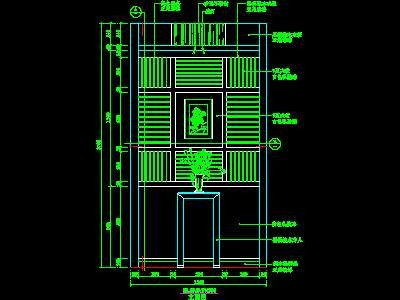 cad玄关祥图素材23--CAD空间素材