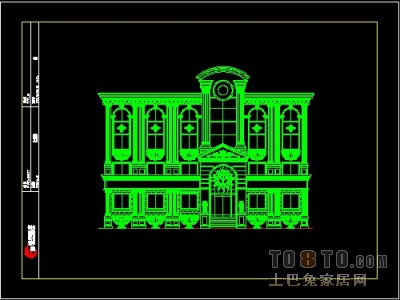 饰物陈设图纸素材007-建筑外观9套