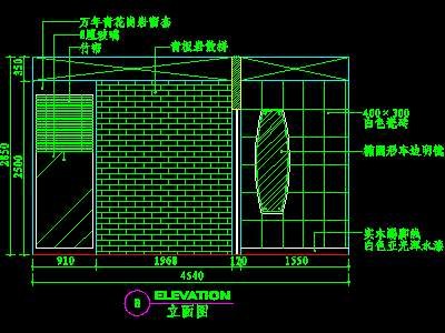 卫生间实例cad详图素材10--CAD空间素材