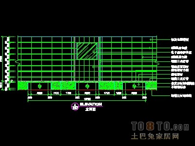 营业厅实套装修施工图纸、详图9套