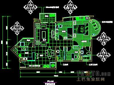 三居室实套、现代简约场景详图A-3套