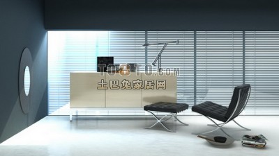 超现代风格max室内3d模型下载