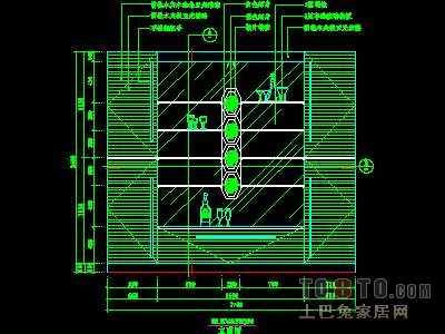 餐厅装饰柜详图14个