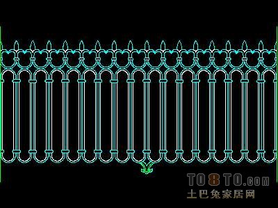 西式栏杆、现代式栏杆、铁艺栏杆图块60个